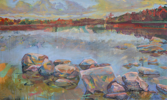 Velvet,36" x 60" Acrylic on canvas framed