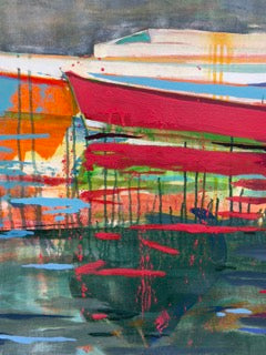 Song on Liberty, 36" x 60", Acrylic on Canvas, framed