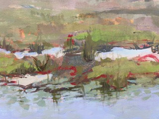 Singing with Lyle,  36" x 60" Acrylic on Canvas framed