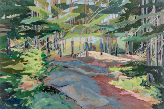 Cedar Swamp: 22" x 36" Available through Cygnet Gallery, Acrylic on Canvas, Framed