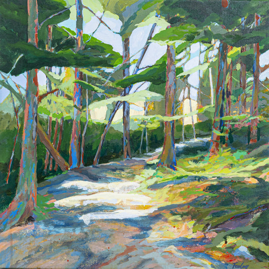 Canada Cliffs: 22” x 22” Available through Cygnet Gallery, Acrylic on canvas, framed.