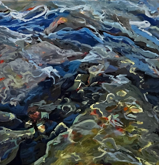 First Dip, 18" x 18"