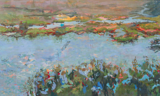 Singing with Lyle, Available through Cygnet Gallery, Southwest Harbor, ME. 36" x 60" Acrylic on Canvas framed