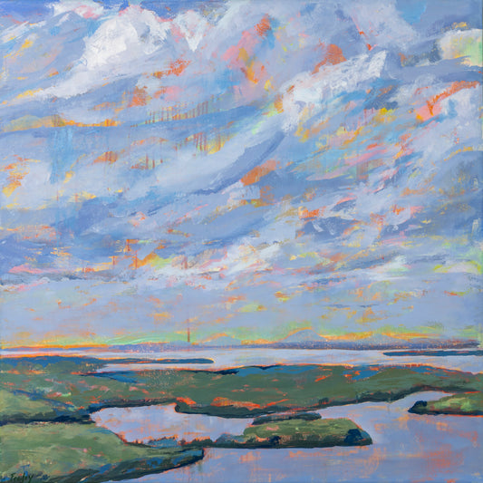 Blue Hill, available through Cygnet Gallery, Southeast Harbor, ME. 36" x 36" Acrylic on Canvas, framed