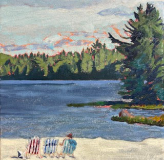 Echo Beach, Available through Cygnet Gallery, Southwest Harbor, ME. 12" x 12" oil on Canvas mounted on cradled birch panel